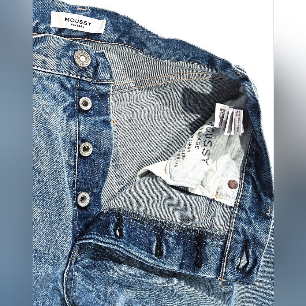 Moussy Vintage Jeans Siena Mid-Rise Straight Leg - Picture 11 of 14